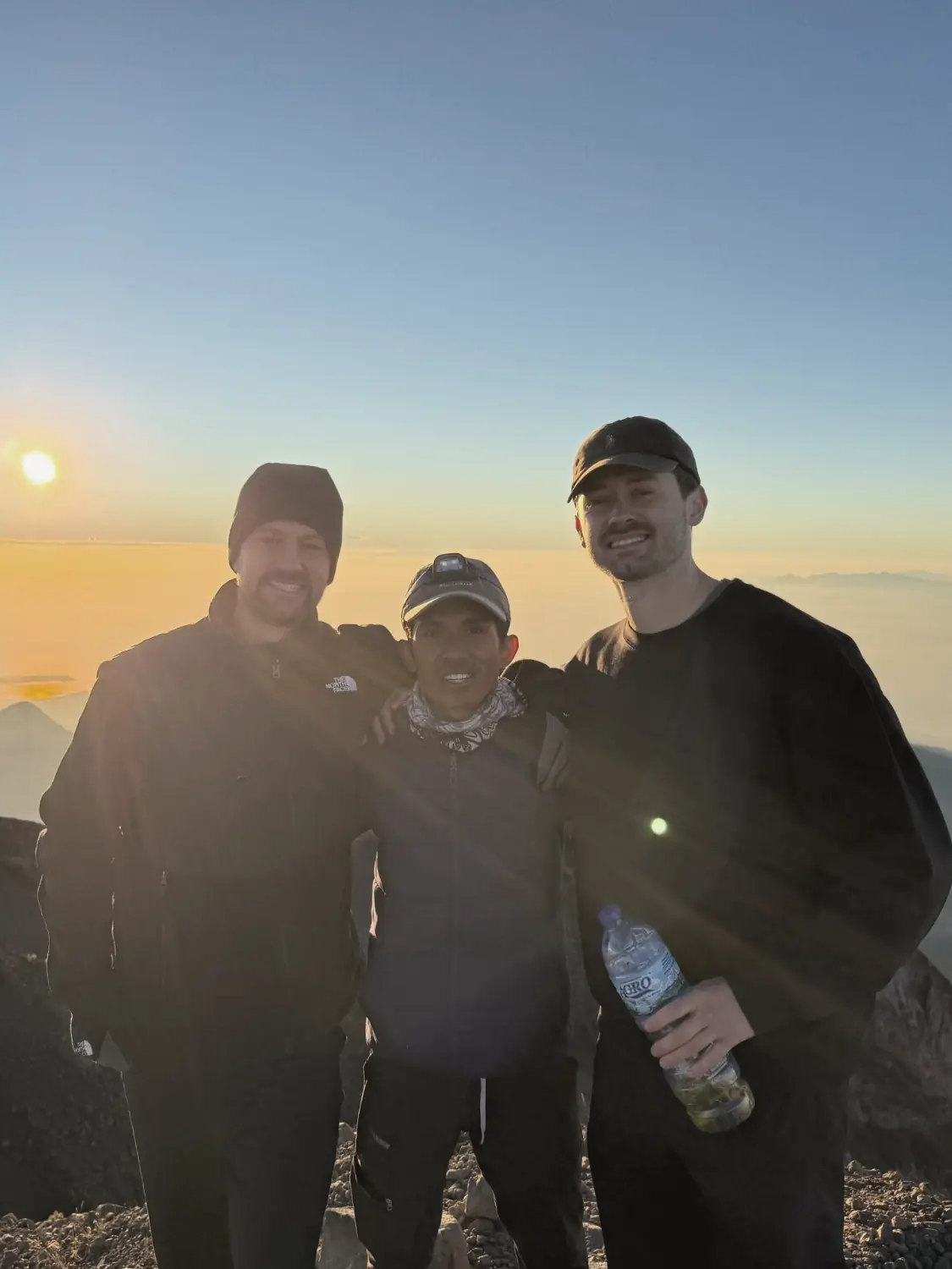 Zonsopkomst op de top